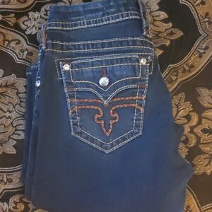 Rock Revival Dark Blue Boot Cut Jeans